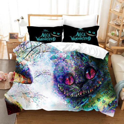 Alice In Wonderland 18 Duvet Cover Pillowcase Home Decor 3D Bedding Set