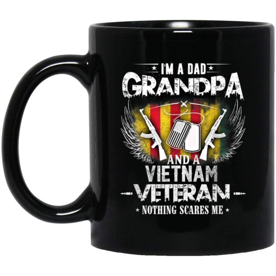 Mens Im A Dad Grandpa Vietnam Veteran Fathers Day Shirts Gifts Mug