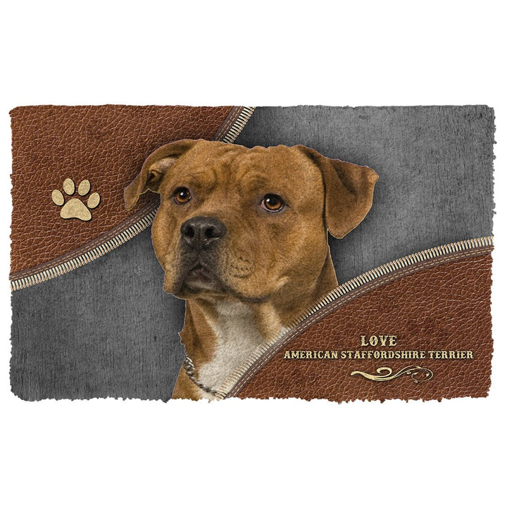 Waybackapparel American Staffordshire Terrier 3D Doormat