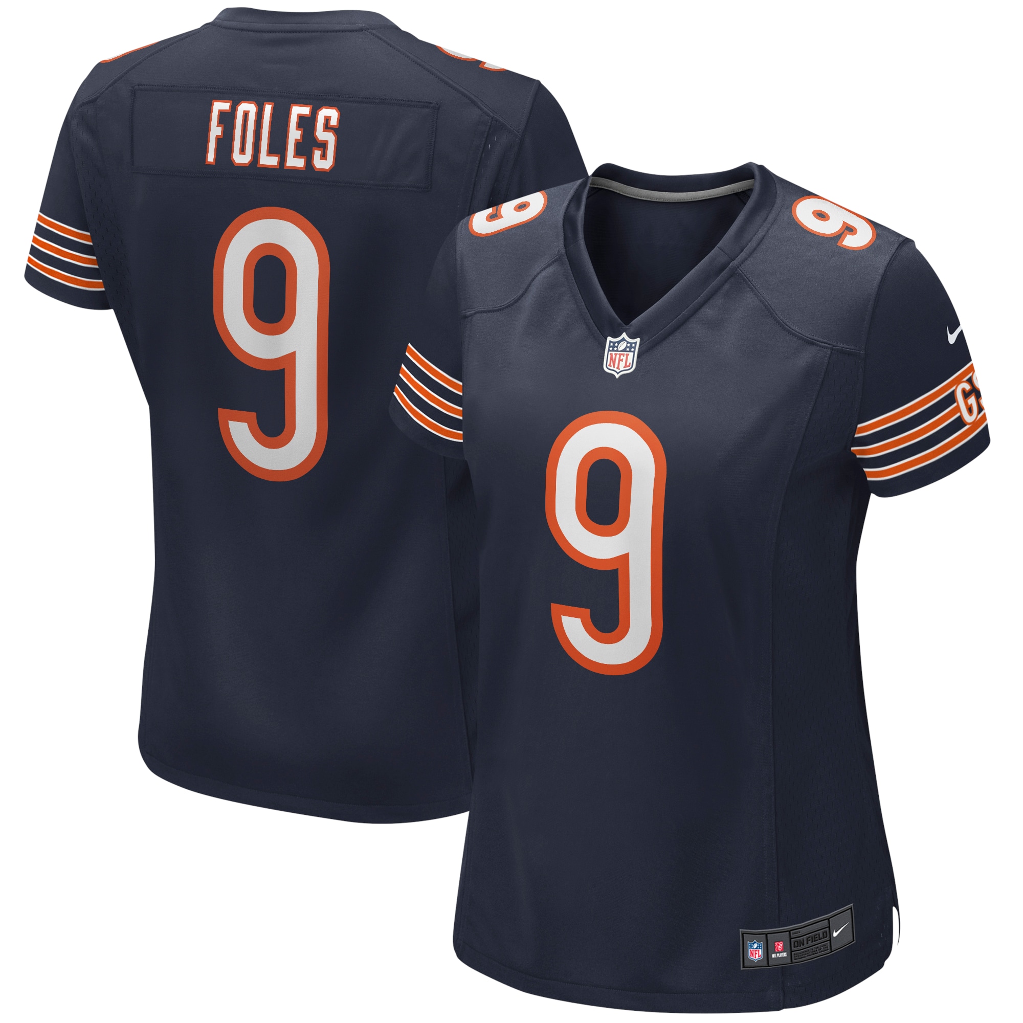 Nick Foles Chicago Bears Women's Game Jersey – Navy