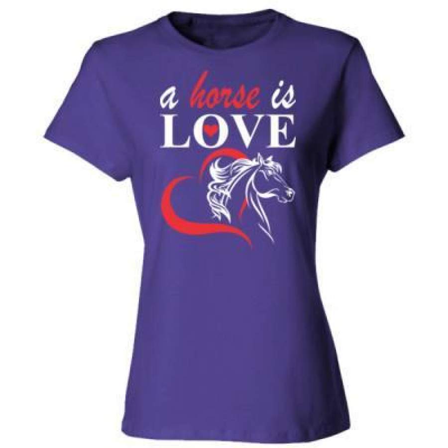 AGR A Horse Is Love Heart – Ladies’ Cotton T-Shirt