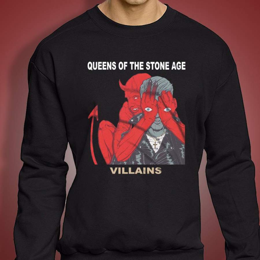 Queens Of The Stone Age Villains Rock Band Logo Men’S Sweatshirt