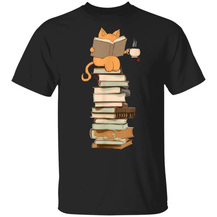 Kittens Cats tea and books gift t shirt TShirt