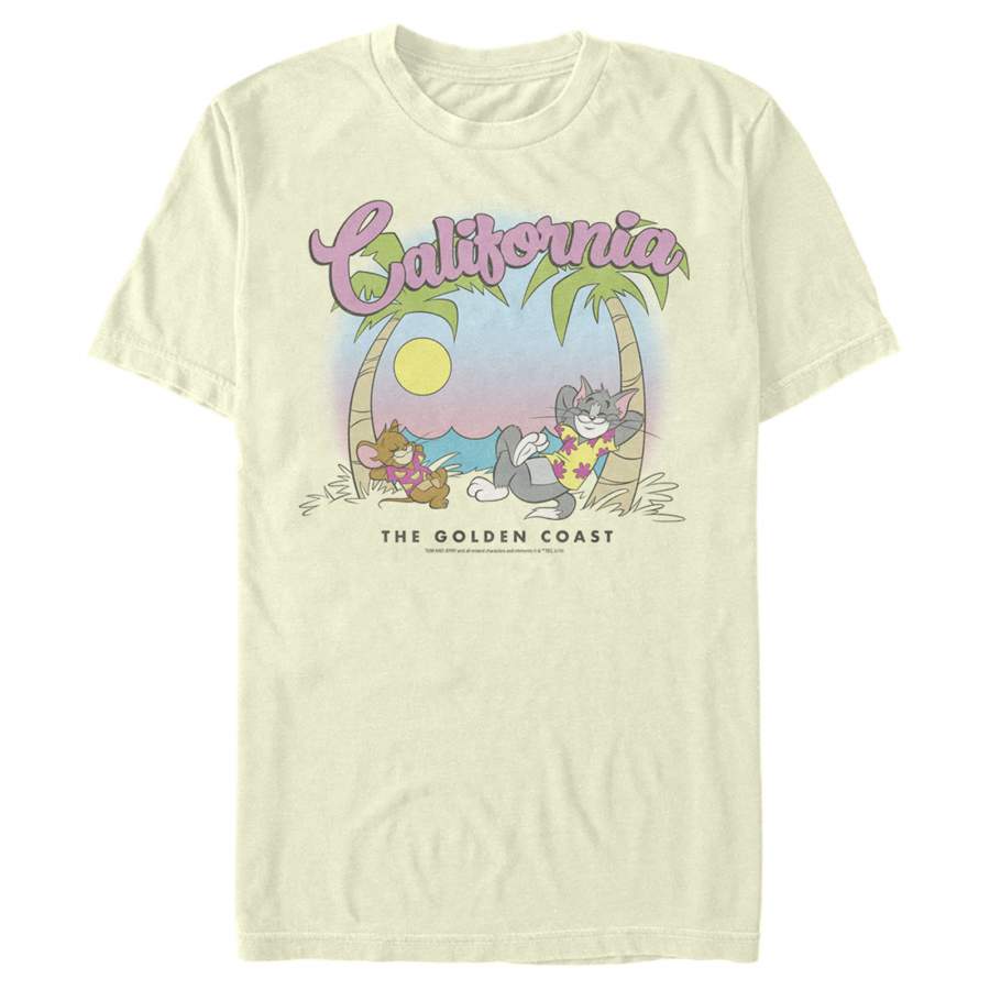 Tom and Jerry Men’s California Vacation  T Shirt