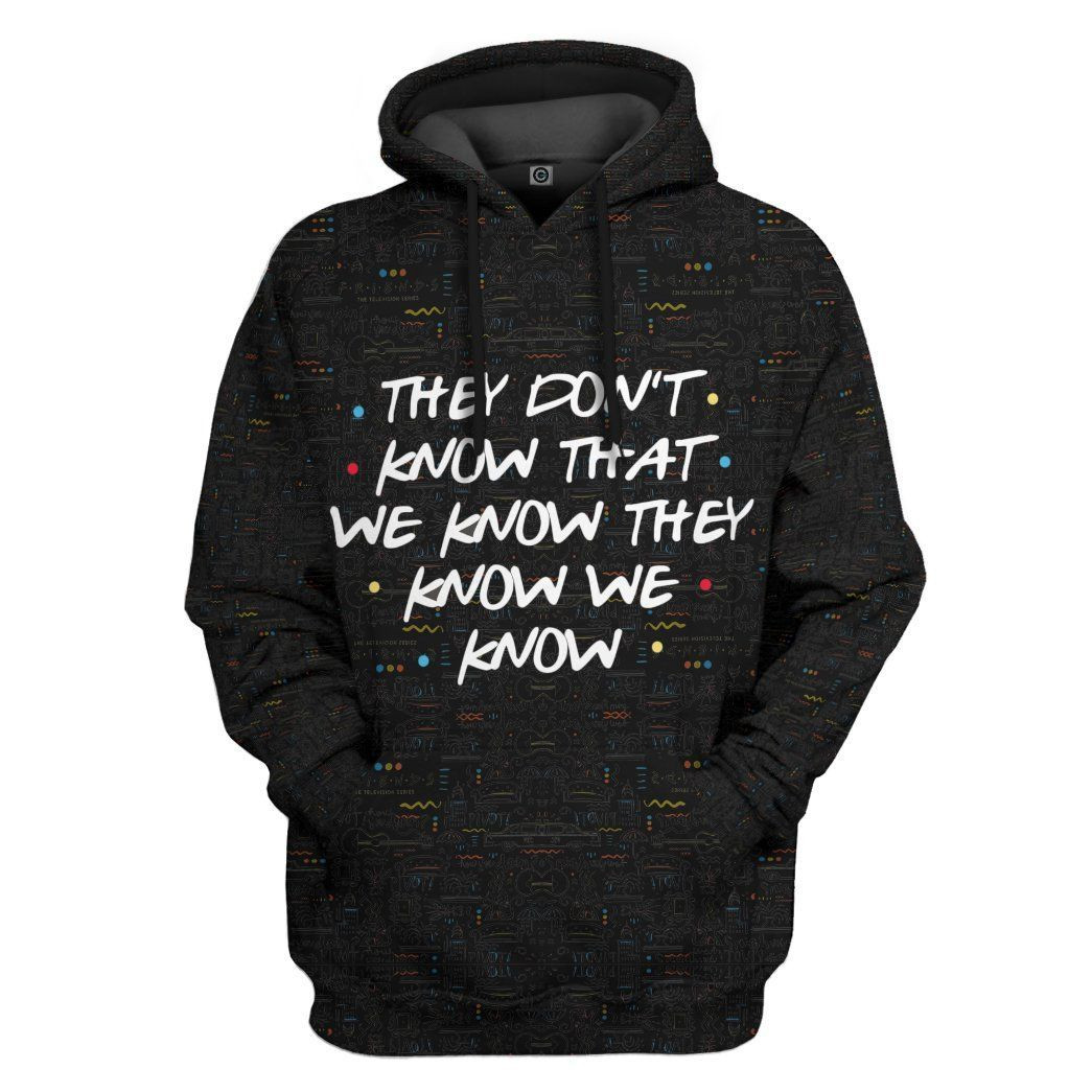 3D Movie Friends Custom Hoodie Apparel