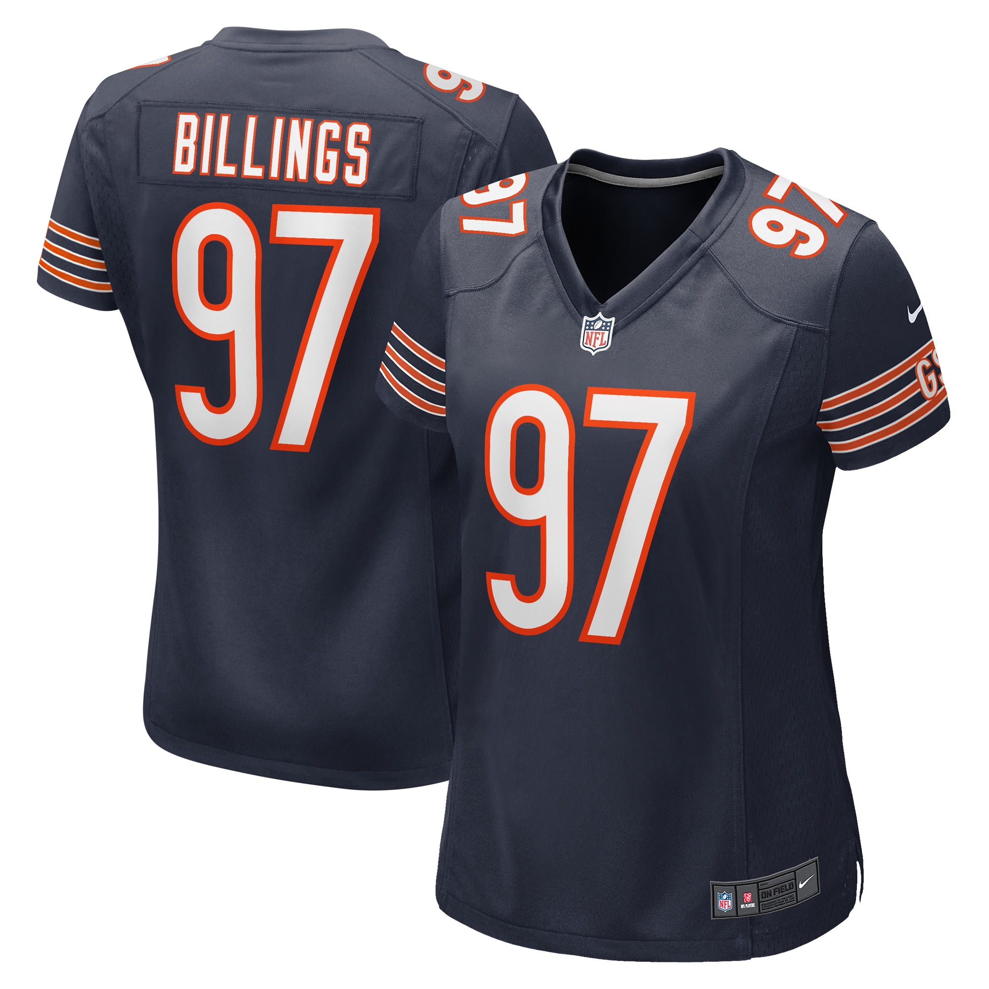 Women’s Chicago Bears Andrew Billings Navy Game Jersey