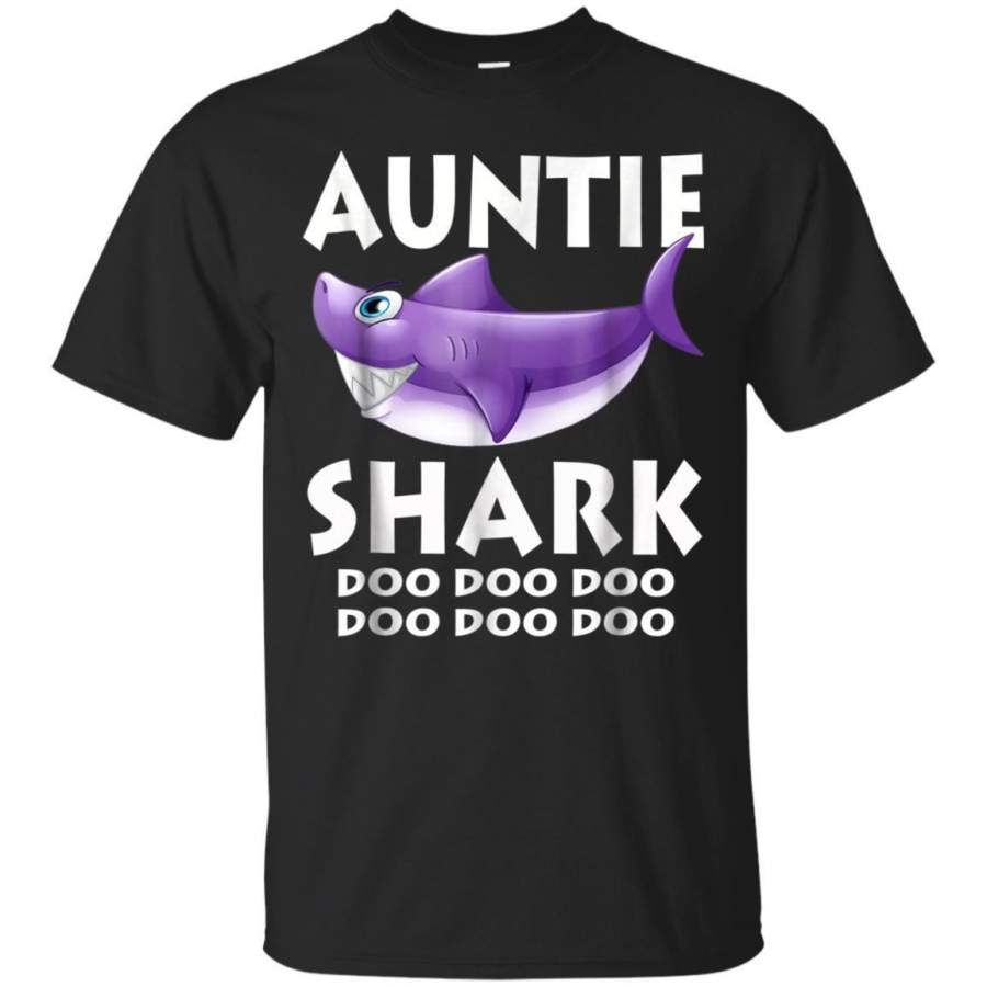 AGR Auntie Shark Tshirt Doo Doo Doo  Family Gift Tshirt Jaq T-shirt