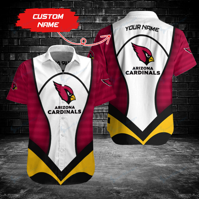 Arizona Cardinals Personalized Button Shirts Bg375