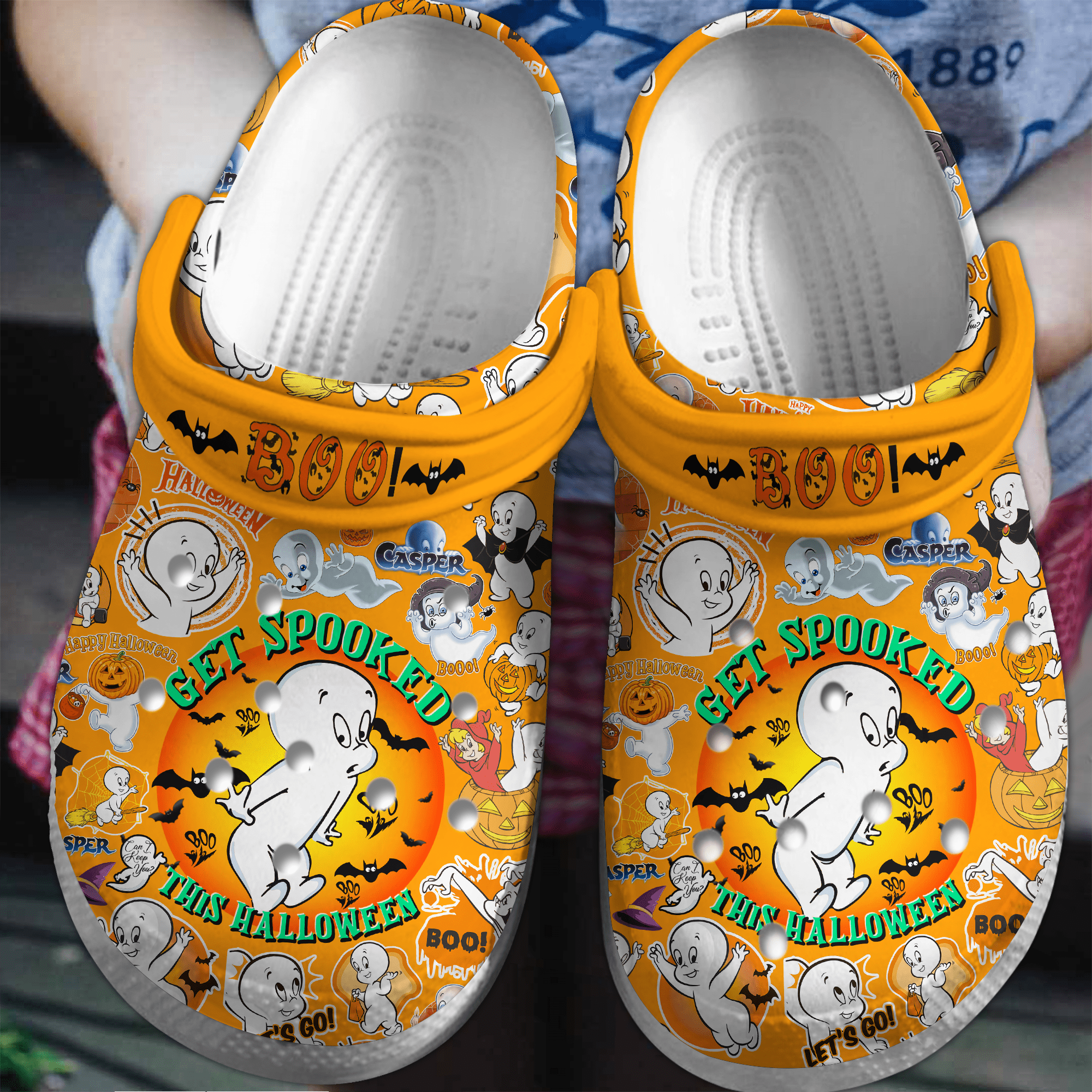 Casper The Friendly Ghost Movie Crocss Clogs For Men Women And Kid Bm1411-1154