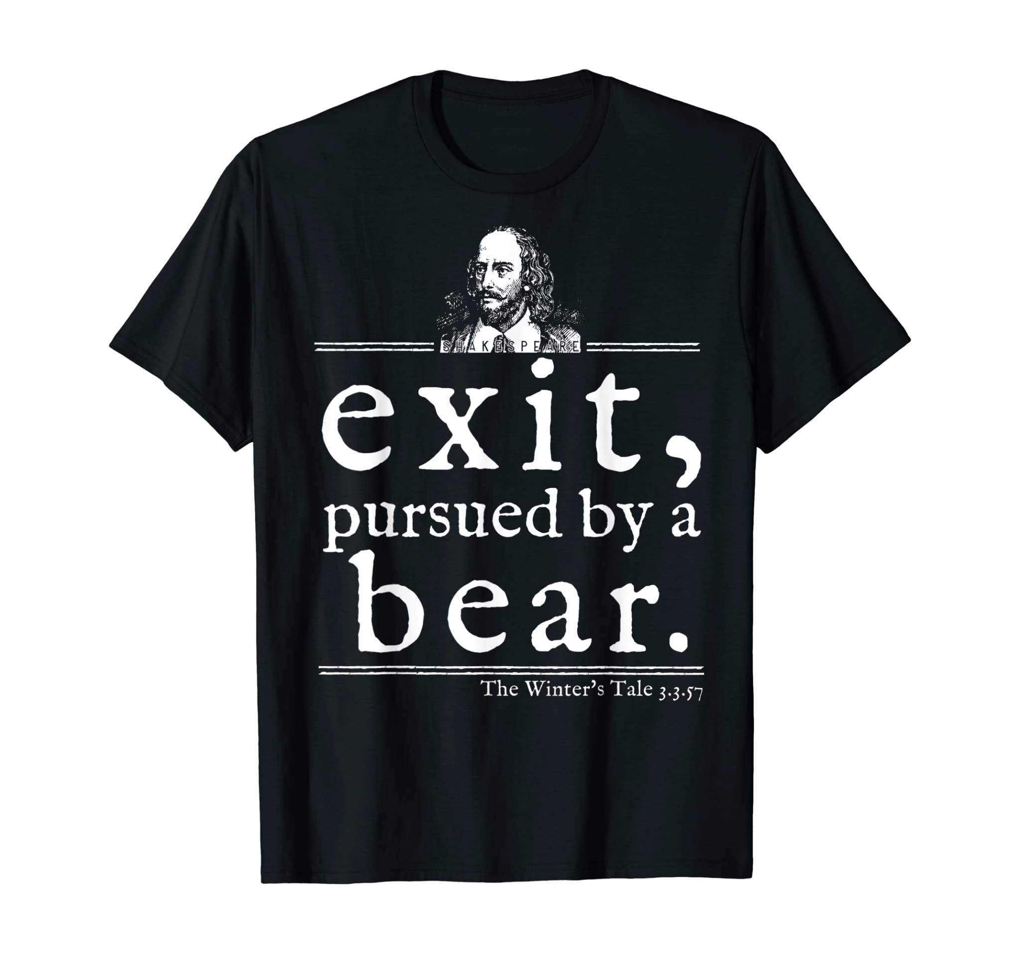 Exit Pursued by Bear Shakespeare Shirt Stage Director Gift