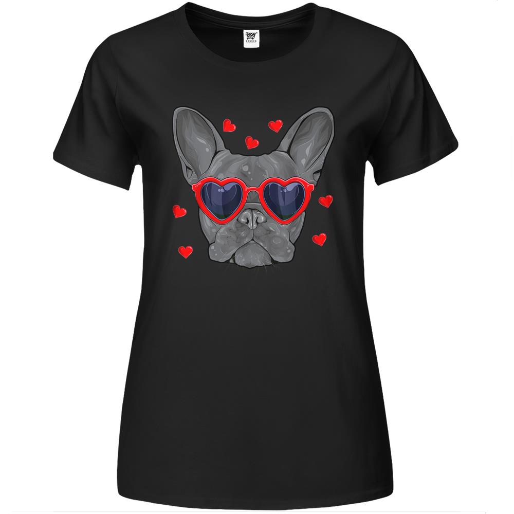 Funny French Bulldog Valentine’S Day French Bulldog Lover Premium Womens T Shirts