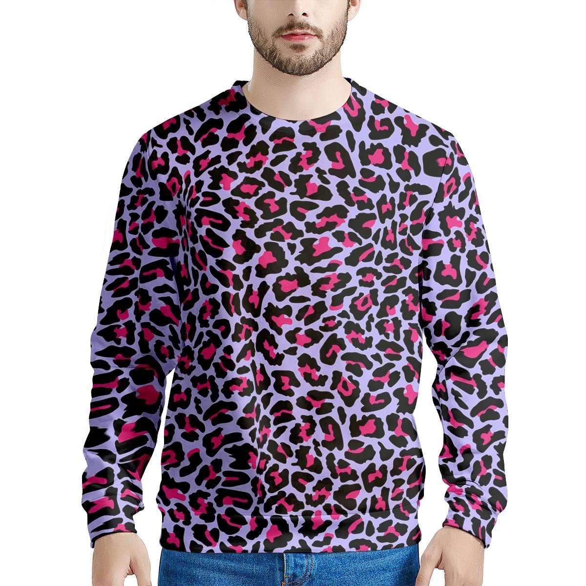 Neon Leopard Men’S Sweatshirt