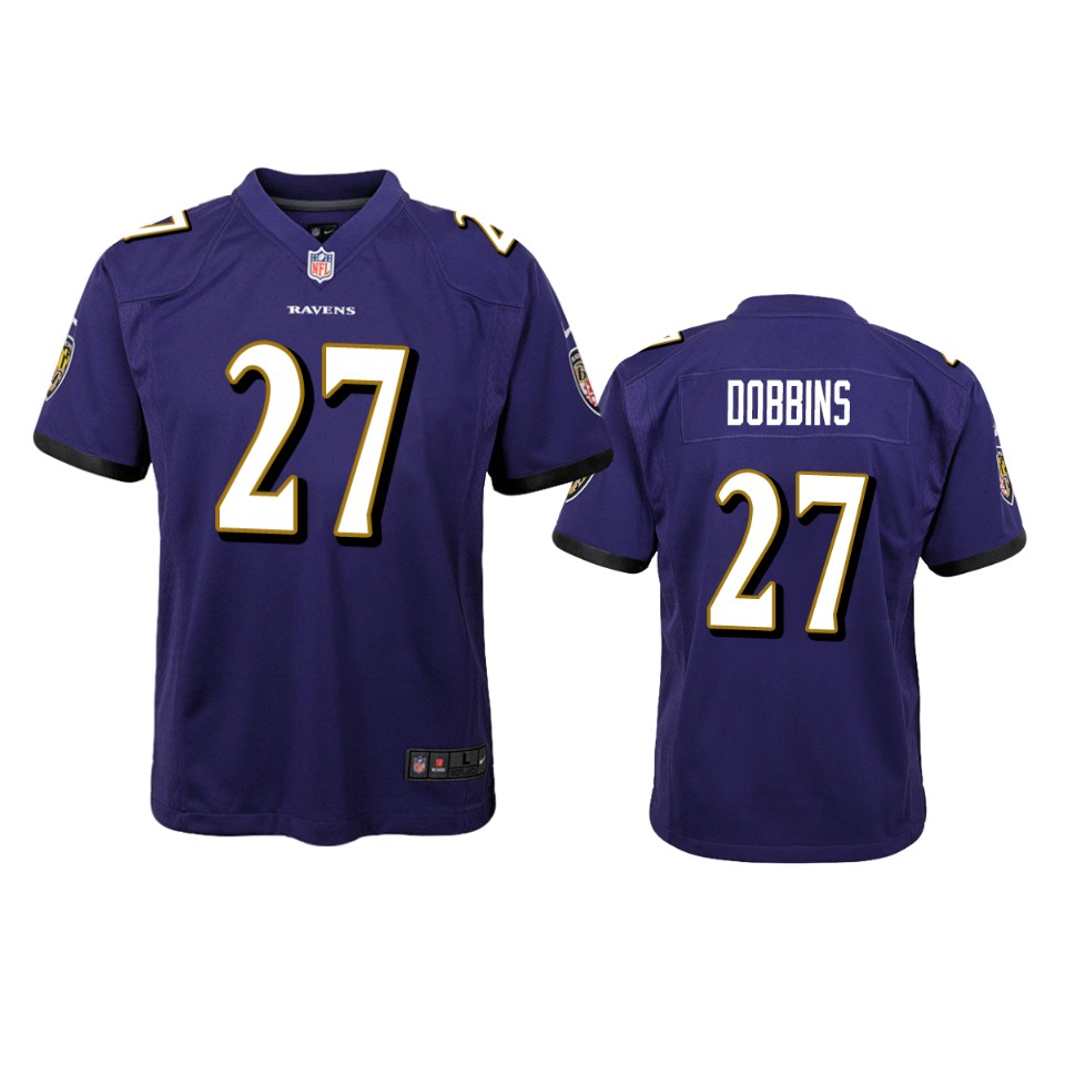 Baltimore Ravens J.k. Dobbins Purple 2020 NFL Draft Game Jersey