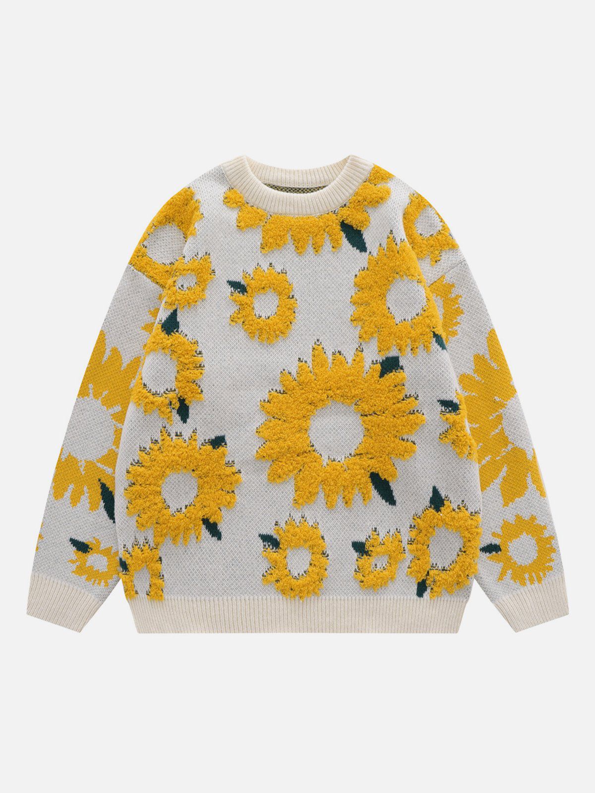 Talishko™ – Sunflower Flocking Print Sweater