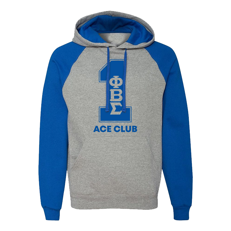 Phi Beta Sigma Royal/Grey Nu-blend Line Hoodie