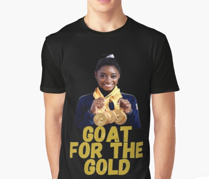 Gift For Simone Biles Fans Goat For The Gold Tshirt Sp1