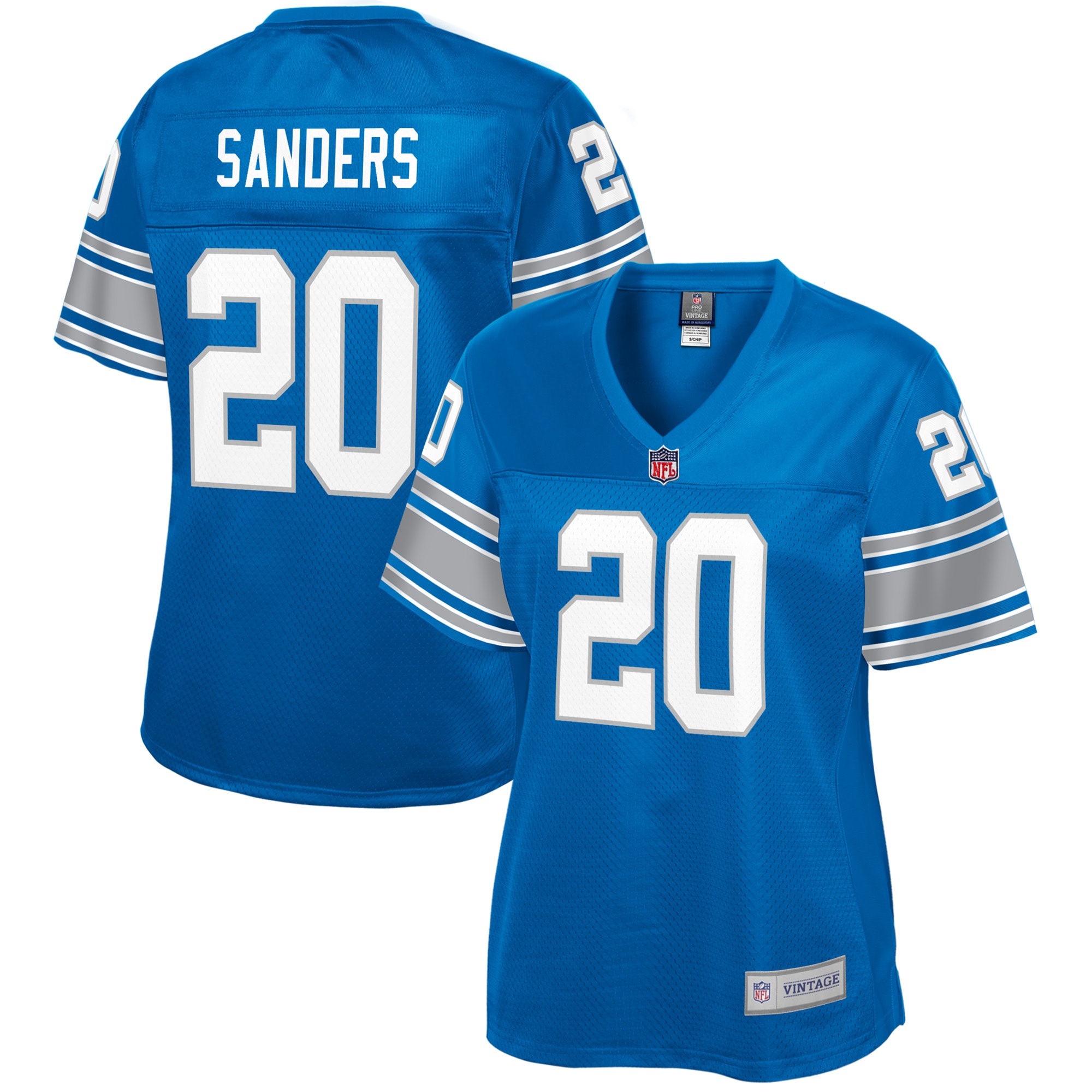 Barry Sanders Detroit Lions NFL Pro Line Womens Retired Player Replica Jersey – Royal