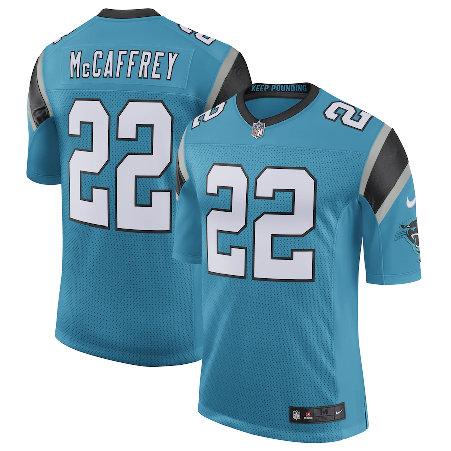 Men’S Carolina Panthers Christian Mccaffrey Nike Black Classic Limited Jersey