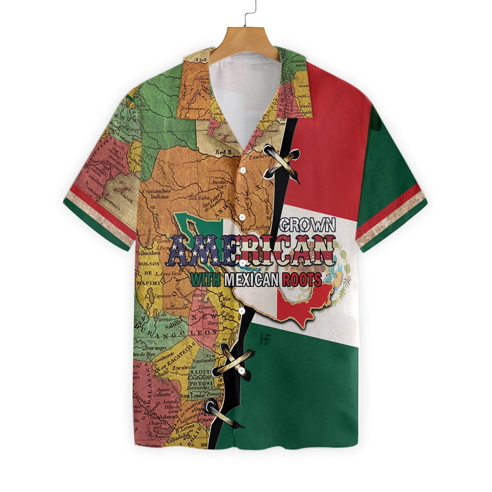 Apayprint American Grown With Mexican Roots Hawaii Shirt Ha91679