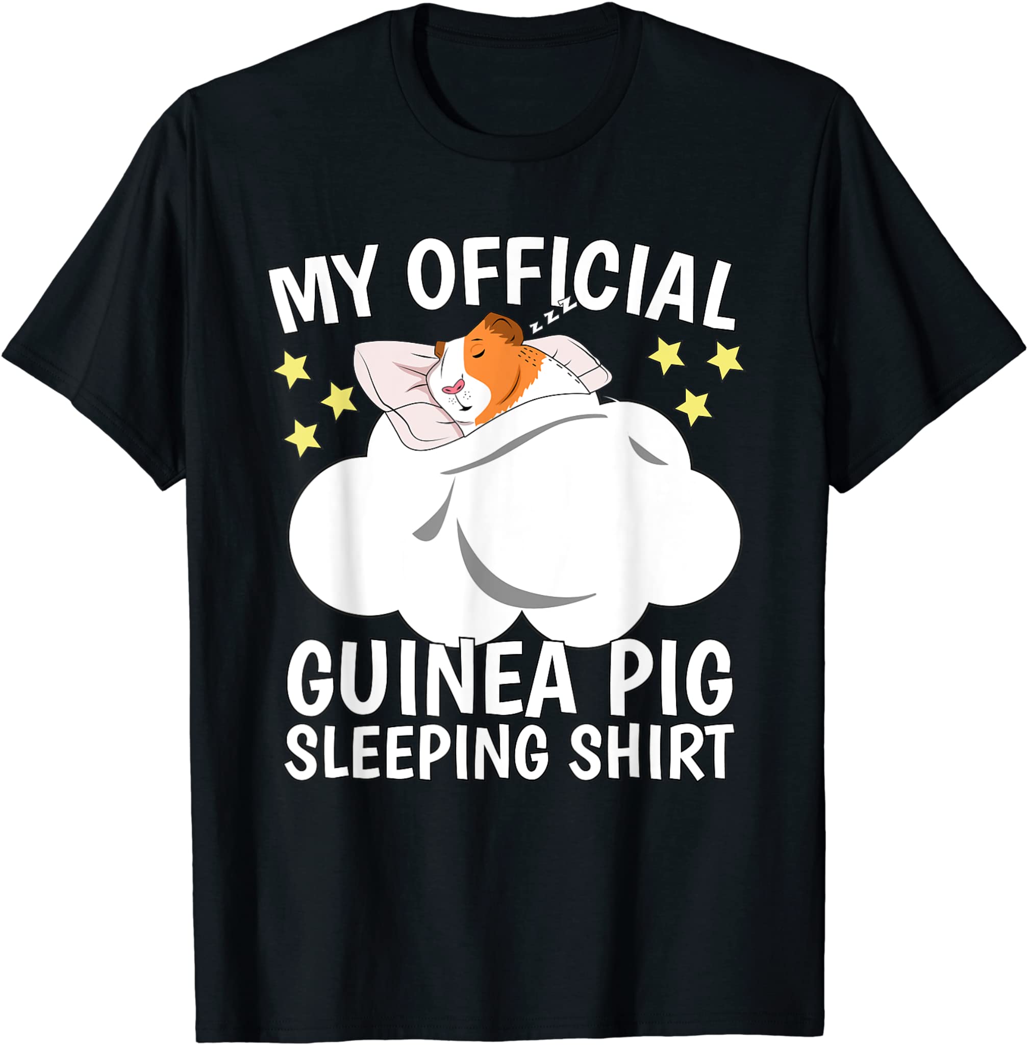 Official Sleeping Shirt Sleep Pajama Naps PJ Guinea Pig T-Shirt