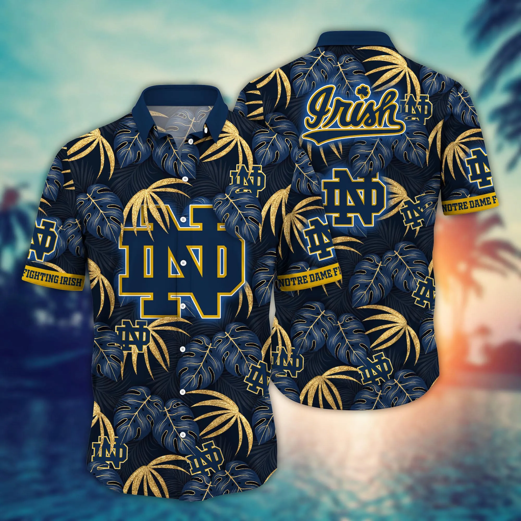 Notre Dame Fighting Irish NCCA Hawaiian Shirt August 11-A-Side Shirts