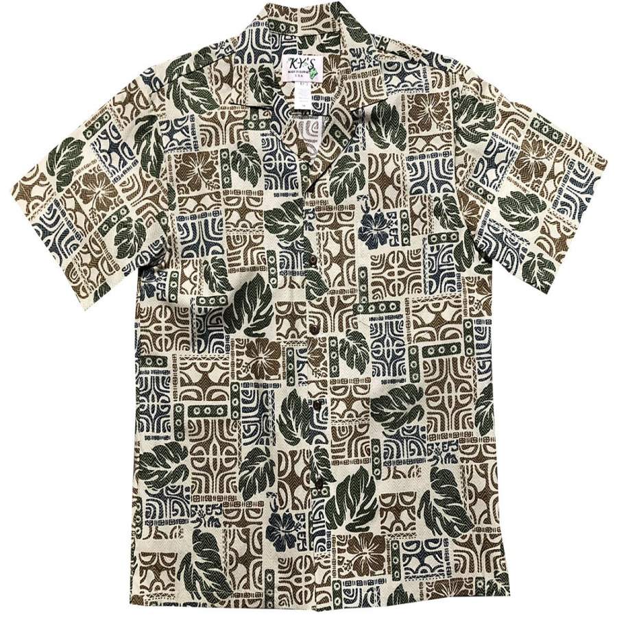 Garden Glyphs Green Hawaii Shirt Ha65670