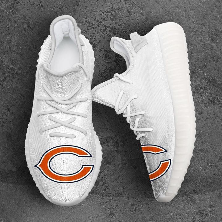 Yeezy Shoes Nfl Chicago Bears White Logo Sneaker Yeezy Boost Sneakers