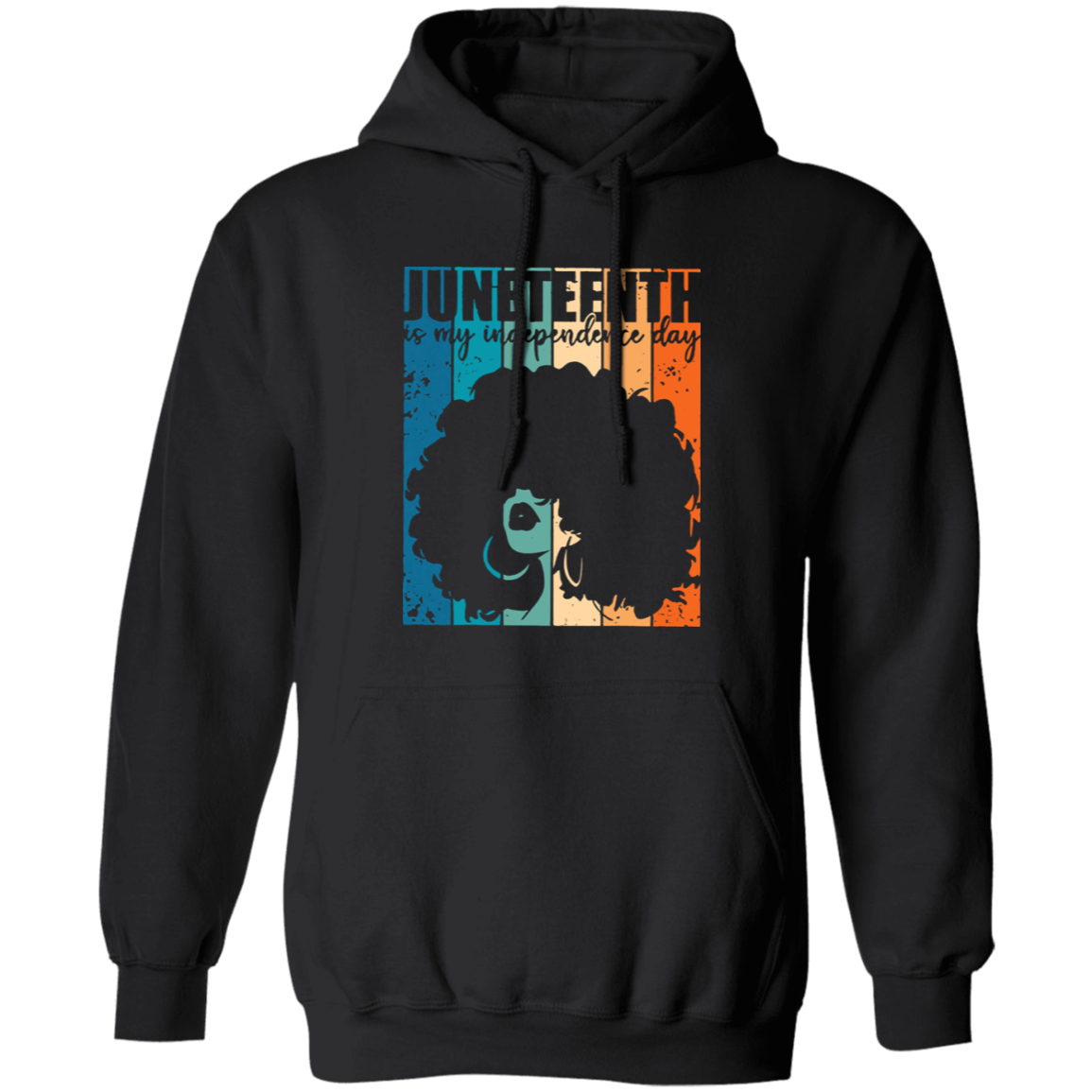 Juneteenth Independence Day Retro Afro Melanin Hoodie T Shirt