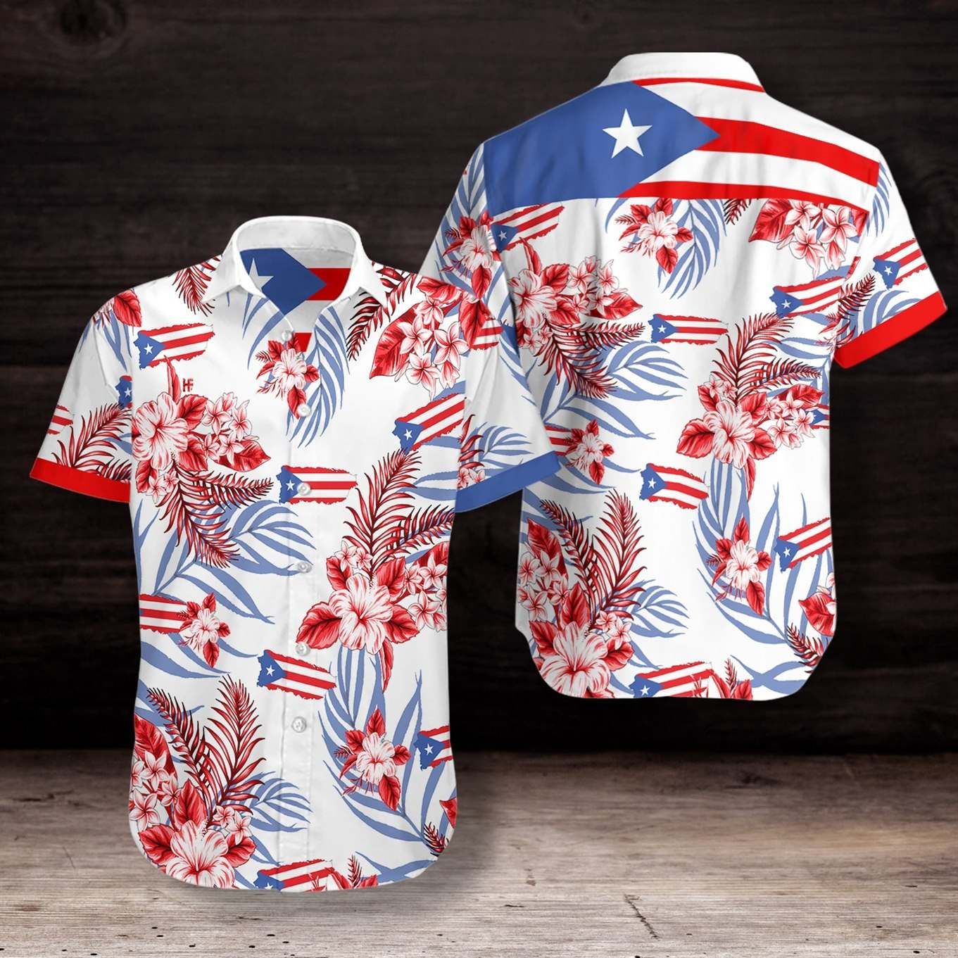 Puerto Rico Hawaiian Shirts Ha33219