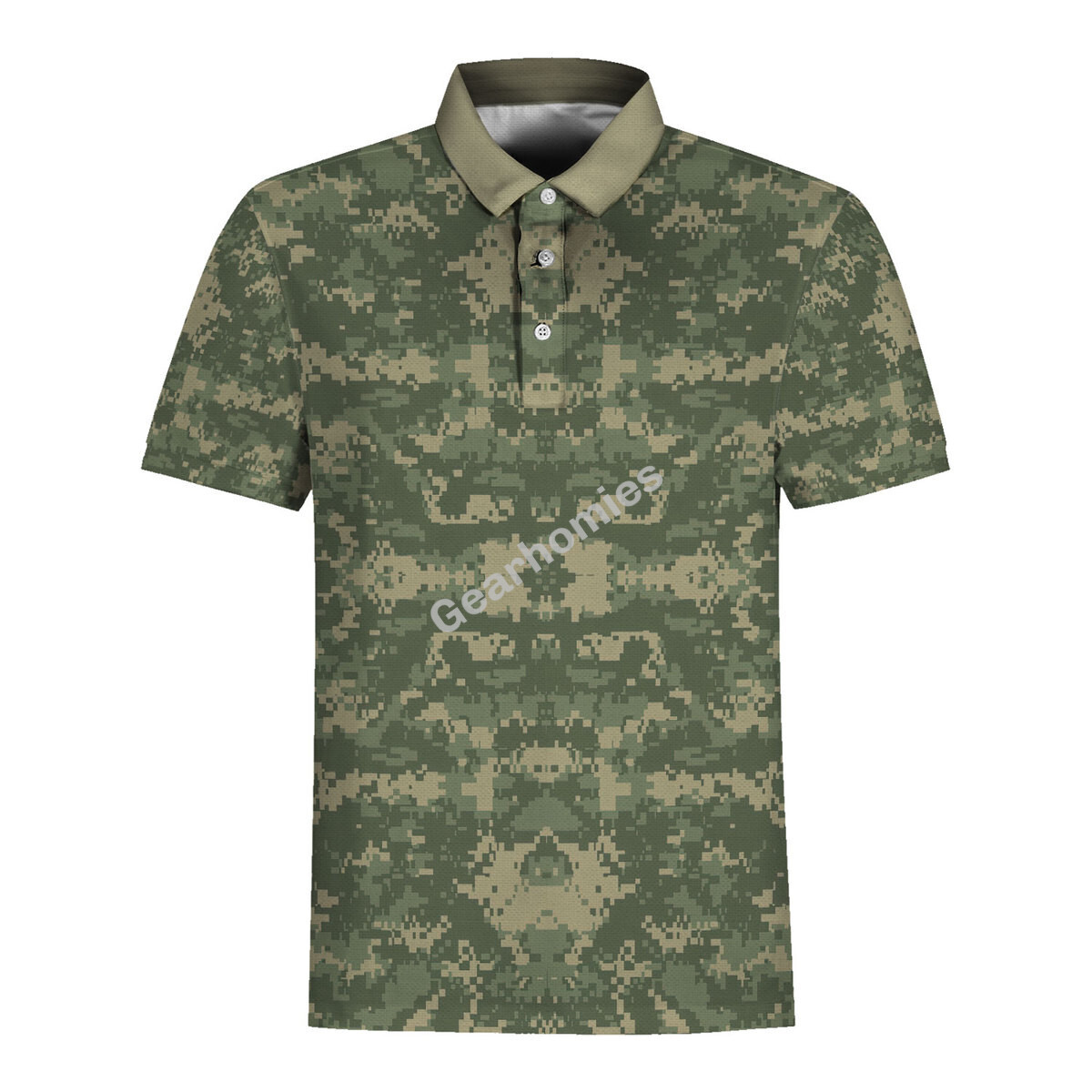 American Acu Or Universal Camouflage Pattern (Ucp) Camo Polo Shirt