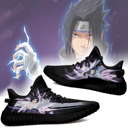 Best Sasuke Jutsu Yeezy Shoes Naruto Anime Shoes Fan Gift Idea