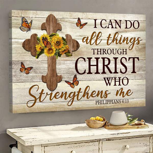Flower And Cross – I Can Do All Things Through Christ Who Strengthens ...