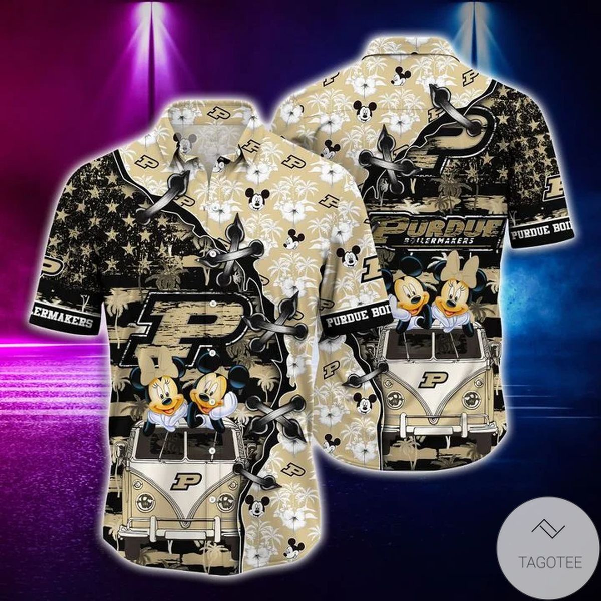 NCCA Purdue Boilermakers Mickey Mouse Hawaiian Shirt