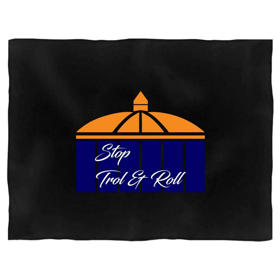 Stop Trop And Roll Graphic St Petersburg Tropicana Field Tampa Bay Rays Blanket