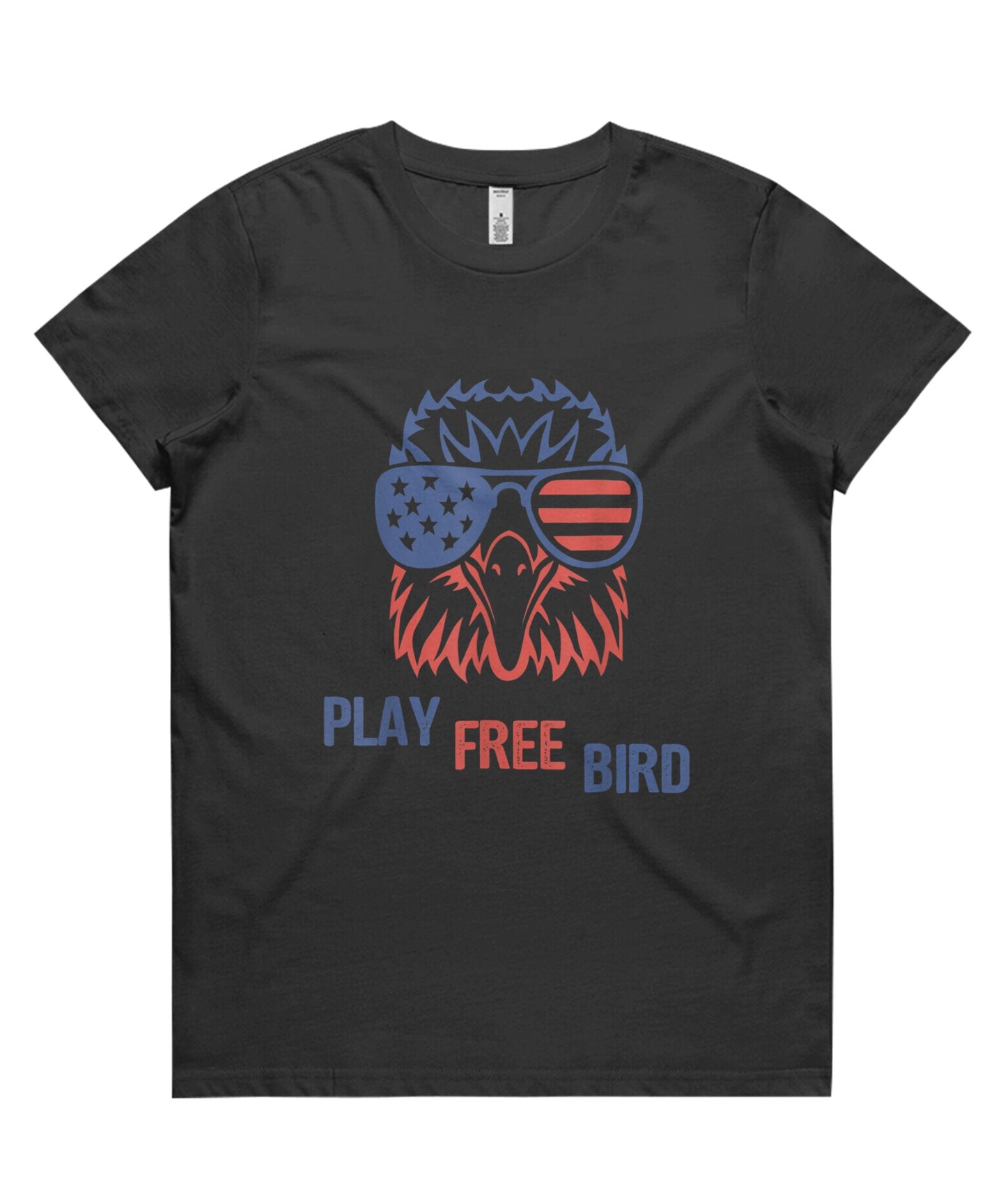 Play Free Bird Patriotic Eagle Tshirt 4Th Of July Usa Flag T-Shirt Premium Womens T Shirts