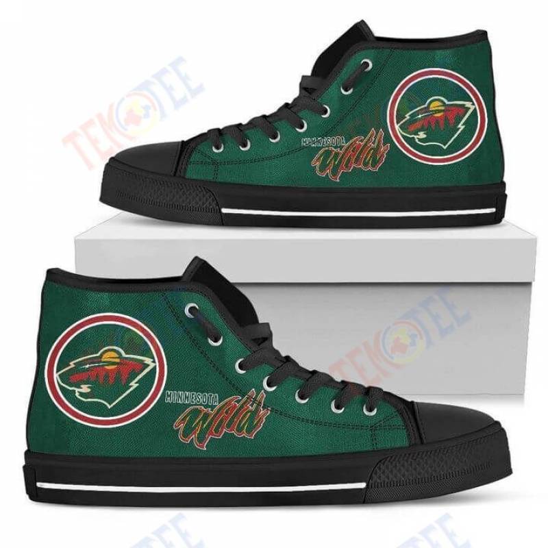 Mens Womens Circle Logo Minnesota Wild High Top Shoes TMT620