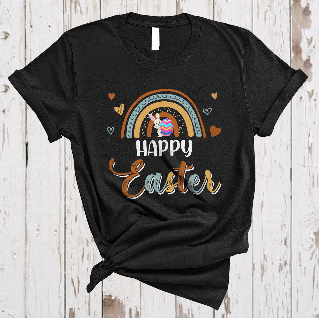 Easter 2022 Cute Easter Day Bunny With Easter Egg Hunt Rainbow Matching Family Group Gifts T-Shirt