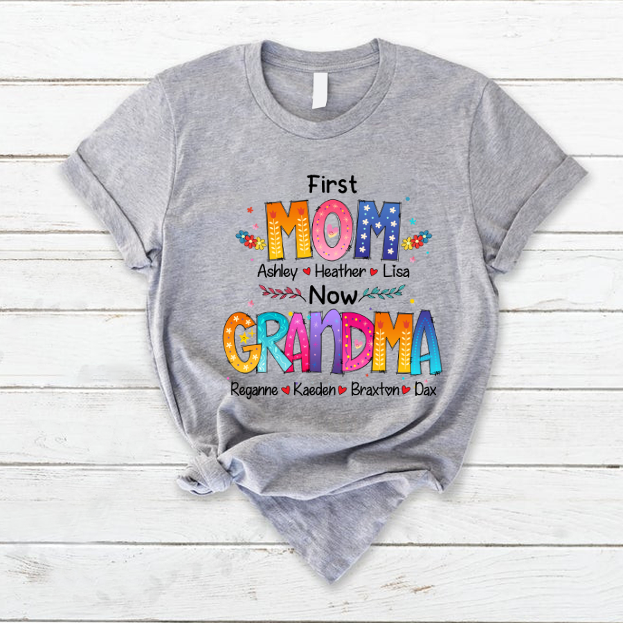 Mom And Grandma Colorful T-Shirt