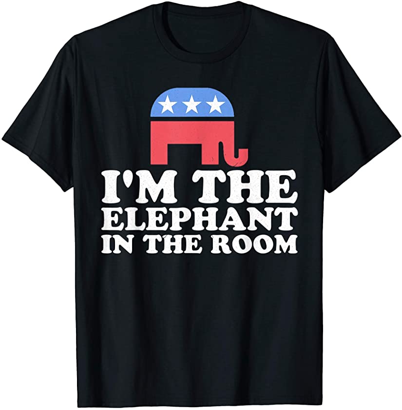 I’m The Elephant In The Room Retro Republican Funny Gift T-Shirt