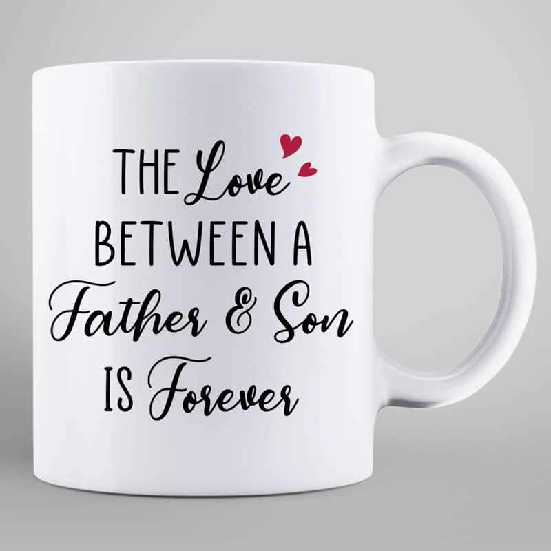 Love Between Dad And Little Son Daughter Personalized Mug