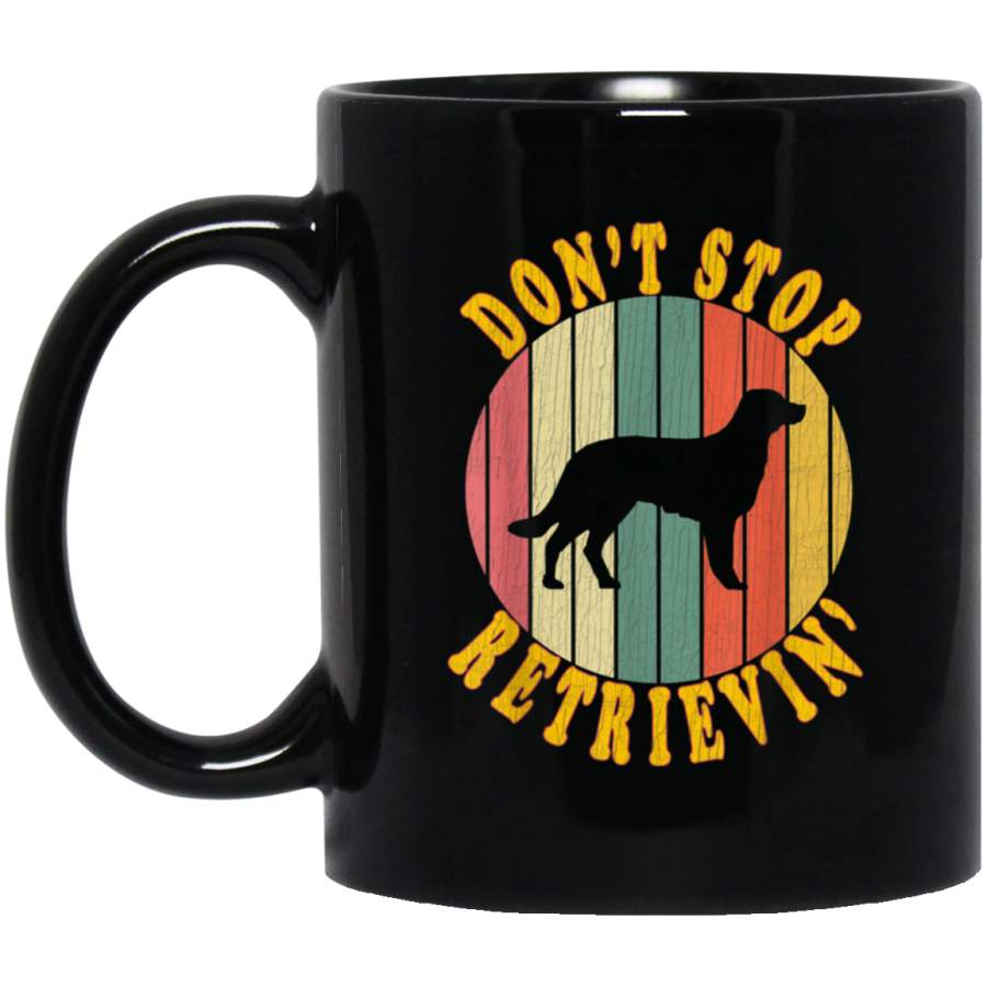 Golden Retriever Mug Dont Stop Retrieving Retro Vintage