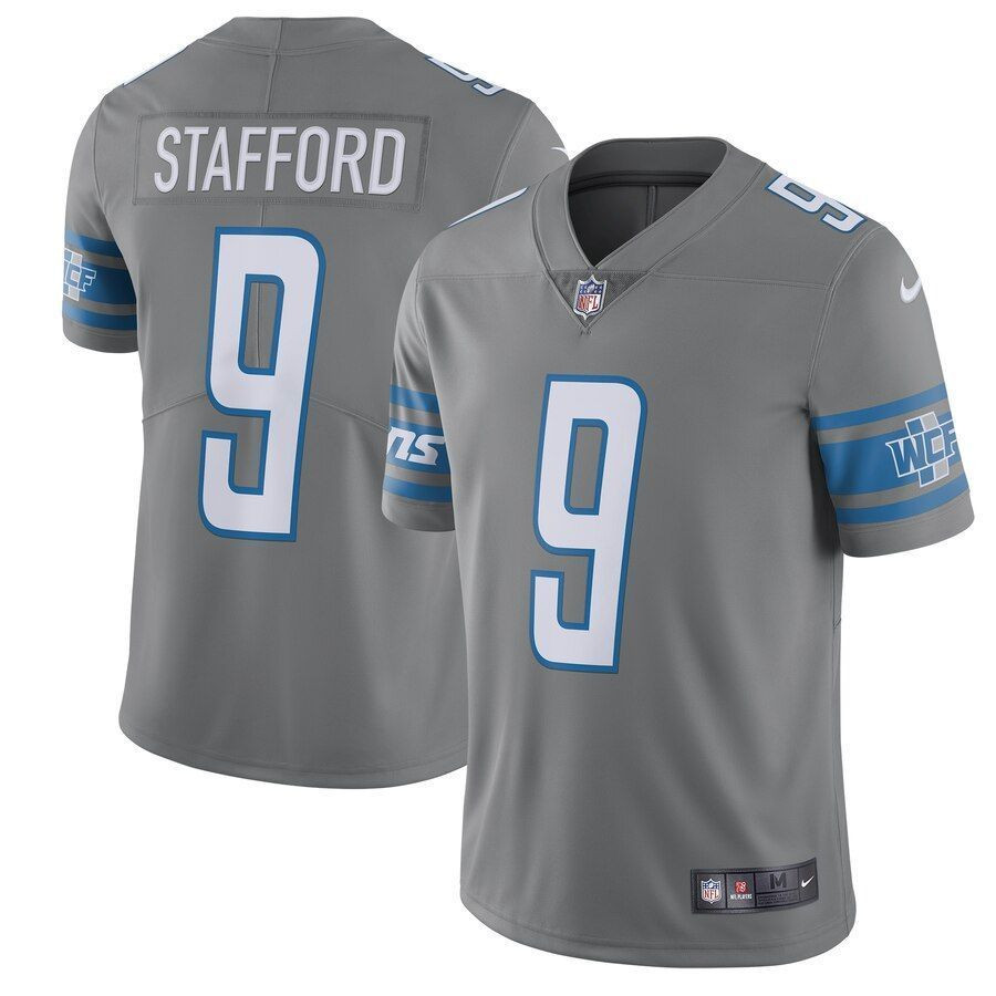 Matthew Stafford Detroit Lions Vapor Untouchable Color Rush Limited Player Jersey Steel 2019