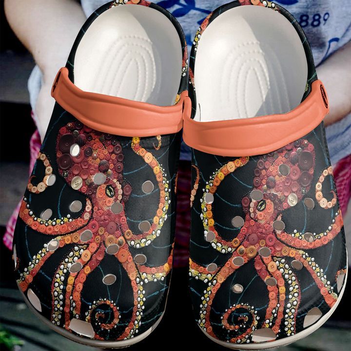 Octopus Button Sku 1718 Crocs Crocband Clog Comfortable For Mens Womens Classic Clog Water Shoes