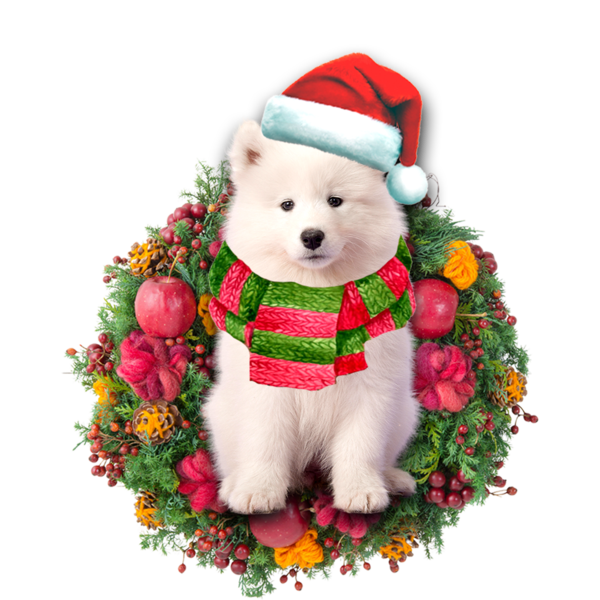 Samoyed Christmas Ornament