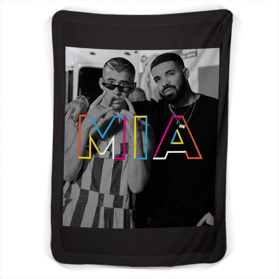 Mia Bad Bunny Drake Fleece Blanket