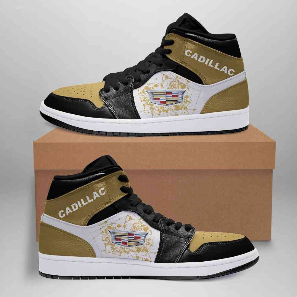 Fashionable Cadillac Automobile Car Air Jordan 1 High Printing Shoes Sneaker