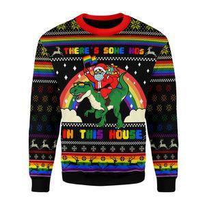 There’s Some Hos In This House Ugly Christmas Sweater | Unisex | Full Size | Adult | Colorful | US3375