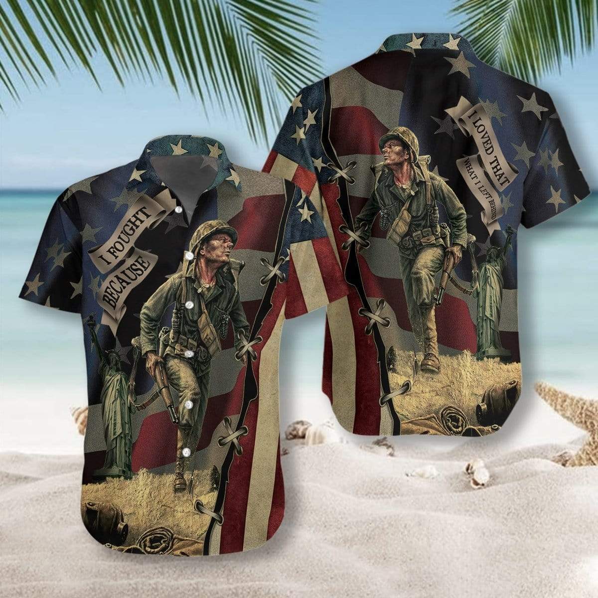 Veteran I Fought Because Loved Hawaii Shirt For Men Women Ha17465