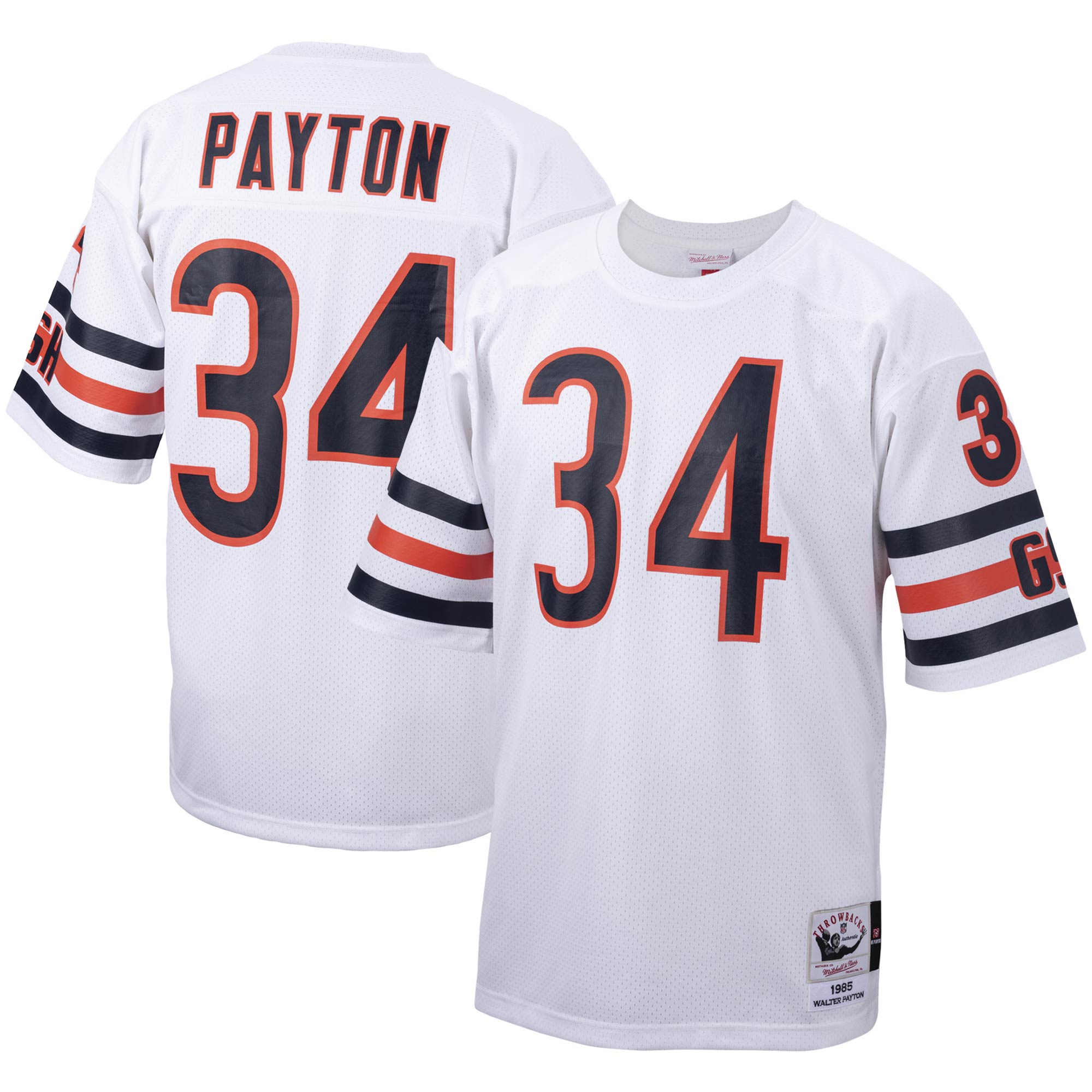 Walter Payton Chicago Bears 1985 Mitchell & Ness Authentic Throwback Retired Player Jersey – White