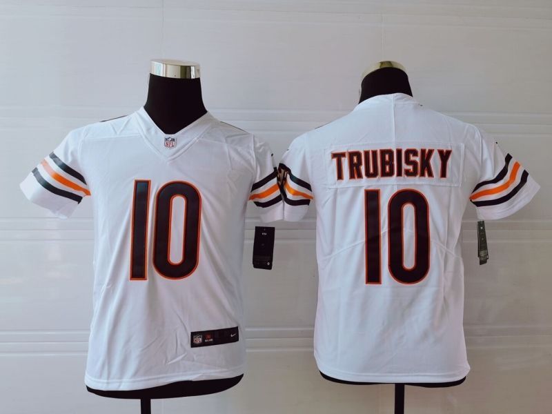 Chicago Bears Mitchell Trubisky #10 NFL 2020 White Jersey